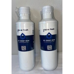 Glacier Fresh Refrigerator Water Filter 2 Pack White GF-1000P-NEW Replacement